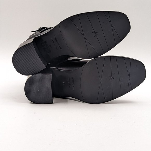 Aquatalia Women Evette Calf Dressy Office Chunky Leather Italian Boots sz 7.5 - Picture 5 of 9